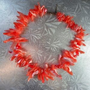 Beautiful Coral color necklace